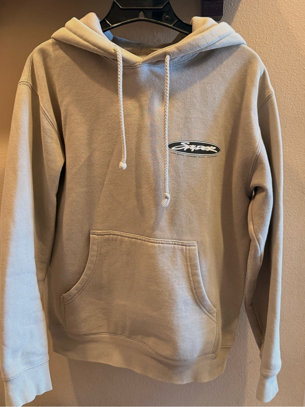 SPYDER/ Beige Pullover Hoodie - Men's Casual Sweatshirt
